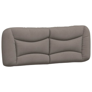 vidaXL Cadre de lit sans matelas « Hvar » taupe 140x190 cm Tissu