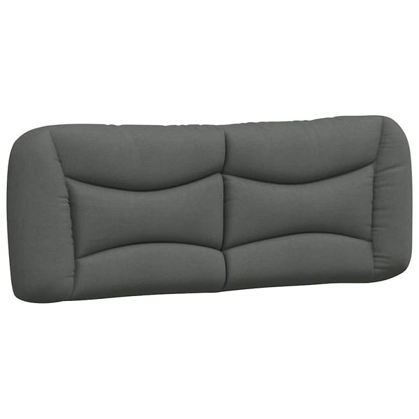 vidaXL Cadre de lit sans matelas "Hvar" Gris foncé 140x200 cm Tissu