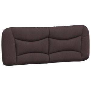 Bettgestell Stoff Dunkelbraun 140x200 cm