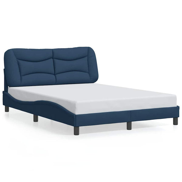 Bettgestell Blau 140x200 cm Stoff