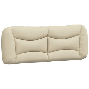Bettgestell Creme Stoff 180x200 cm