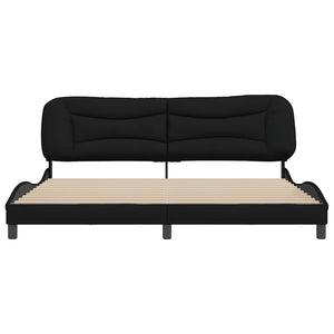 Bettgestell Hvar Schwarz 200x200 cm