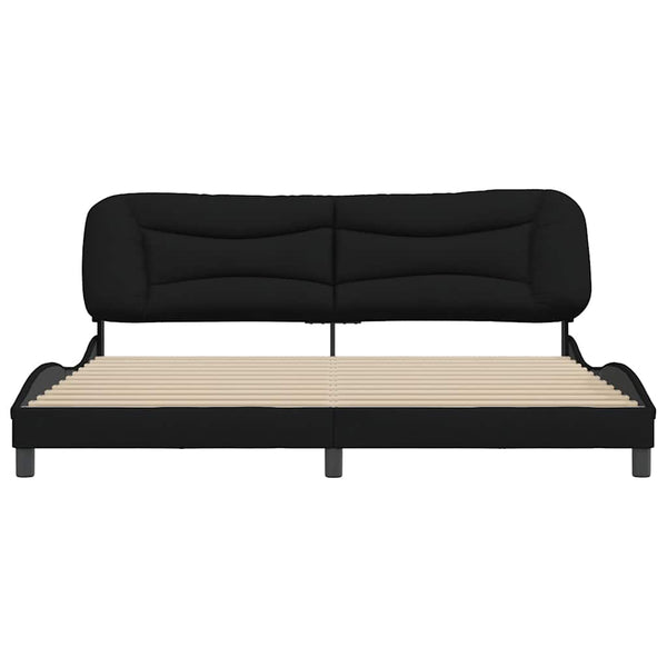 Bettgestell Hvar Schwarz 200x200 cm