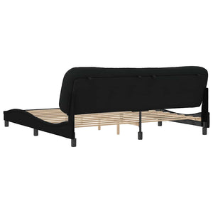Bettgestell Hvar Schwarz 200x200 cm