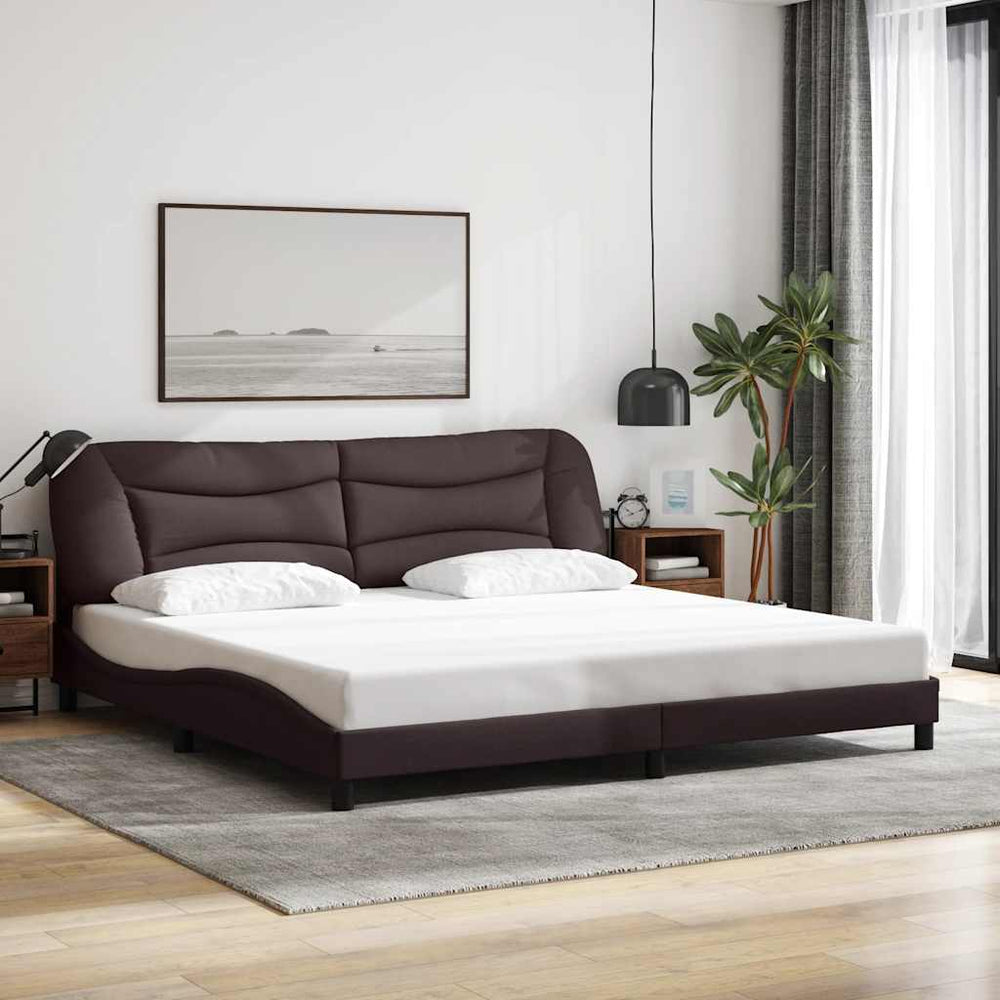 Bettgestell Dunkelbraun 200x200 cm