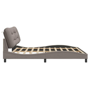 Bettgestell Hvar Taupe 200x200 cm