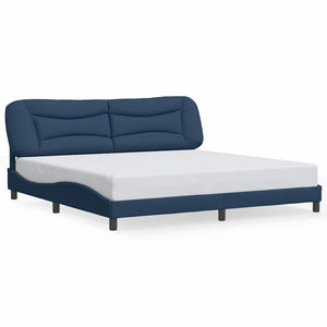 Bettgestell Blau 200x200 cm Stoff