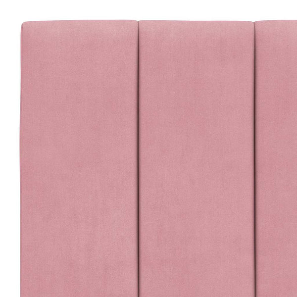 Bettgestell Hanko Rosa 80x200 cm Samt
