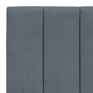 Bettgestell Dunkelgrau Samt 90x190 cm