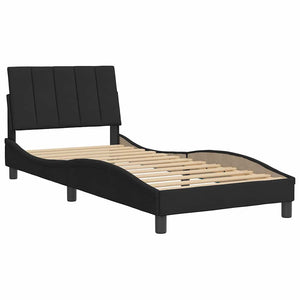 Bettgestell Hanko Schwarz 90x190 cm Samt