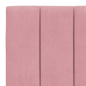 Bettgestell Rosa Samt 90x190 cm
