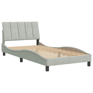 Bettgestell Hanko Hellgrau 100x200 cm