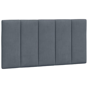 Bettgestell 100x200 cm Dunkelgrau Samt