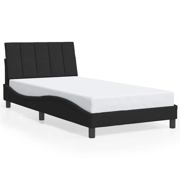 Bettgestell Hanko Schwarz Samt 100x200 cm