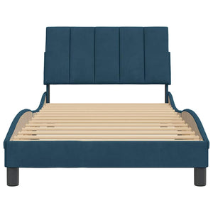Bettgestell Blau 100x200 cm Samt