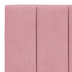 Rosa Samt Bettgestell 100x200 cm
