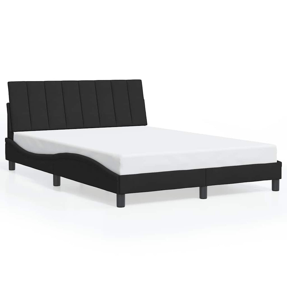 Bettgestell Hanko Schwarz 120x200 cm Samt