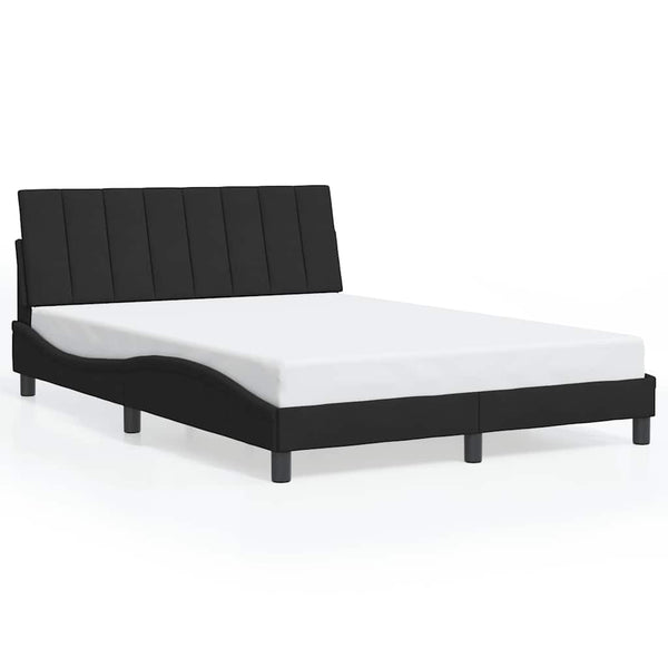Bettgestell Hanko Schwarz 120x200 cm Samt