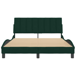Bettgestell Dunkelgrün Samt 120x200 cm