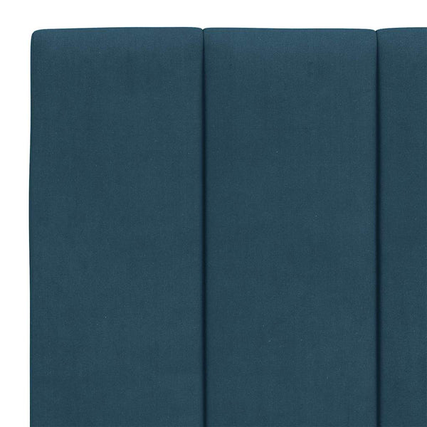Bettgestell 120x200 cm Blau Samt