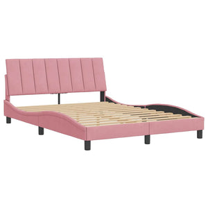 Bettgestell Hanko Rosa 120x200 cm Samt
