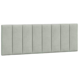 Bettgestell Hanko Hellgrau 140x190 cm Samt