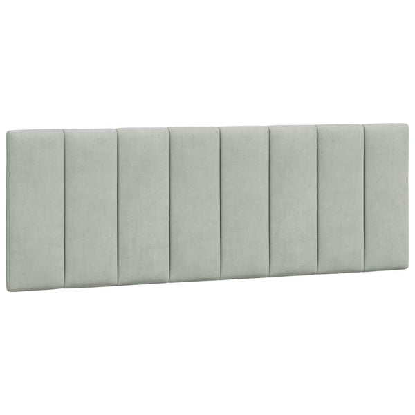 Bettgestell Hanko Hellgrau 140x190 cm Samt