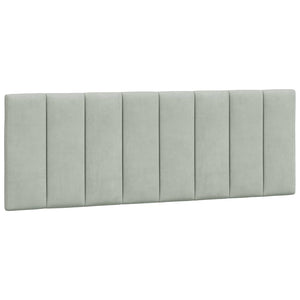 Bettgestell Hanko Hellgrau 140x200 cm Samt
