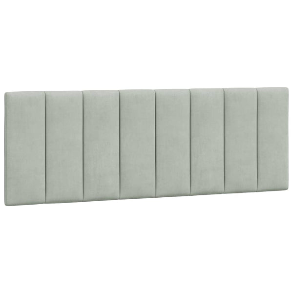 Bettgestell Hanko Hellgrau 140x200 cm Samt