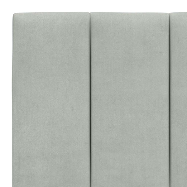 Bettgestell 160x200 cm Hellgrau Samt