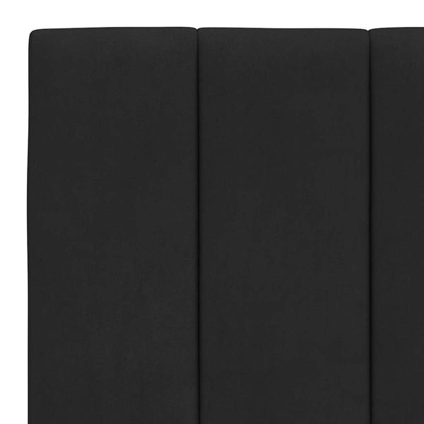 Bettgestell Hanko Schwarz Samt 180x200 cm