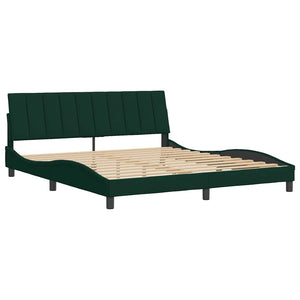 Bettgestell Dunkelgrün Samt 180x200 cm