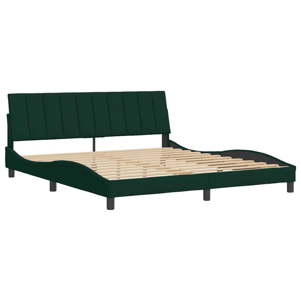 Bettgestell Dunkelgrün Samt 180x200 cm