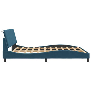 Bettgestell Hanko Blau 180x200 cm Samt