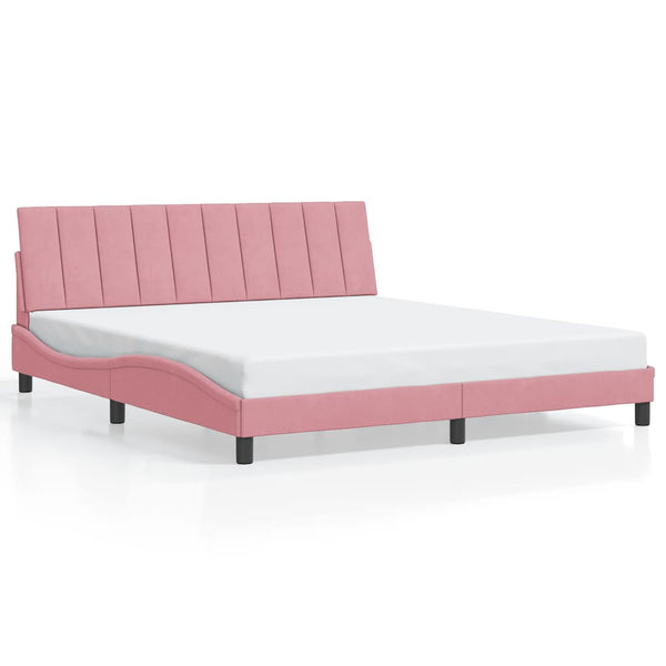 Bettgestell Hanko Rosa 180x200 cm Samt