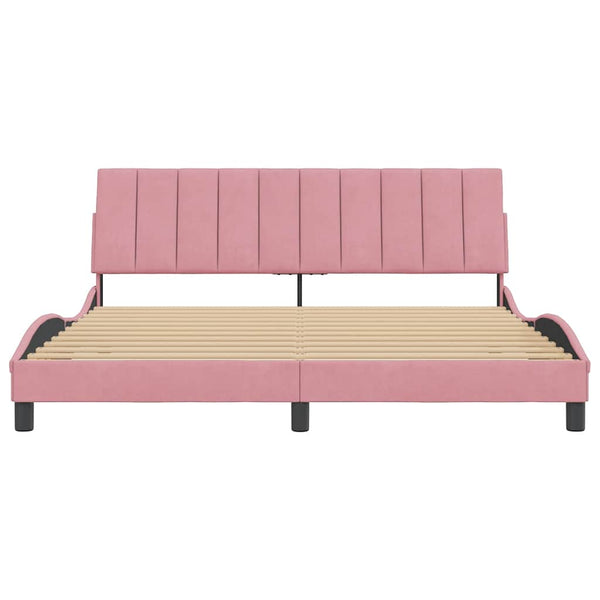 Bettgestell Hanko Rosa 180x200 cm Samt