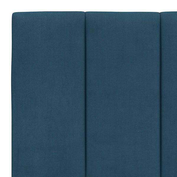 Bettgestell Hanko Blau 200x200 cm Samt