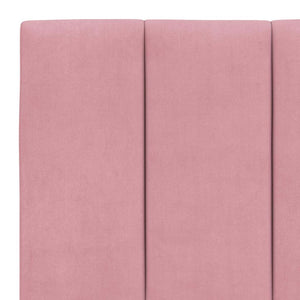 Bettgestell Hanko Rosa 200x200 cm Samt
