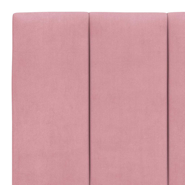 Bettgestell Hanko Rosa 200x200 cm Samt