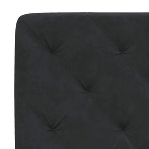 Bettgestell Schwarz Samt 80x200 cm