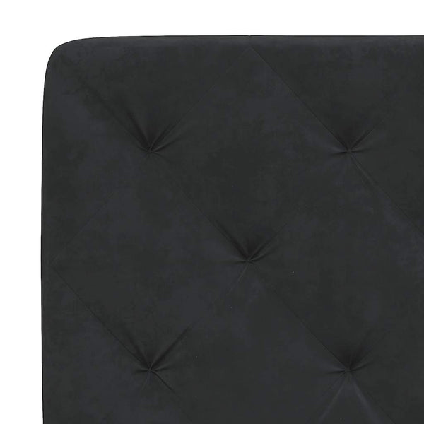 Bettgestell Schwarz Samt 80x200 cm