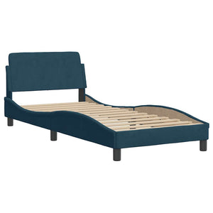 Bettgestell Blau 80x200 cm Samt