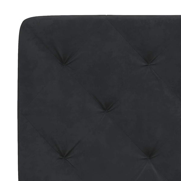 Bettgestell Schwarz Samt 90x190 cm