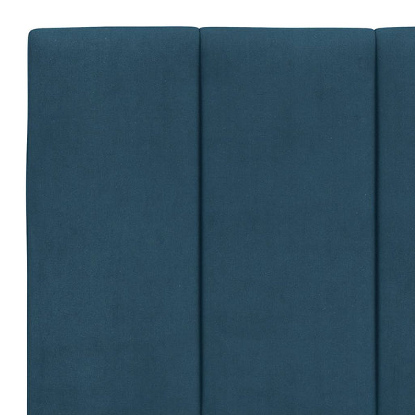 Bettgestell Blau Samt 90x190 cm