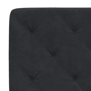 Bettgestell Schwarz Samt 90x200 cm