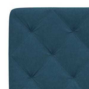 Bettgestell Blau Samt 90x200 cm