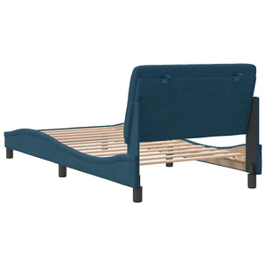 Bettgestell Blau 100x200 cm Samt