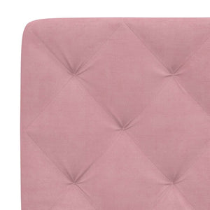 Rosa Samt Bettgestell 100x200 cm