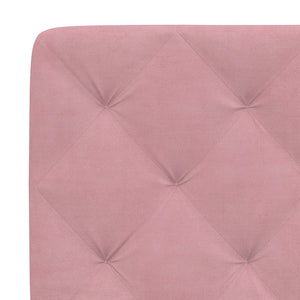 Bettgestell Rosa Samt 140x200 cm