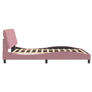 Bettgestell Rosa Samt 160x200 cm